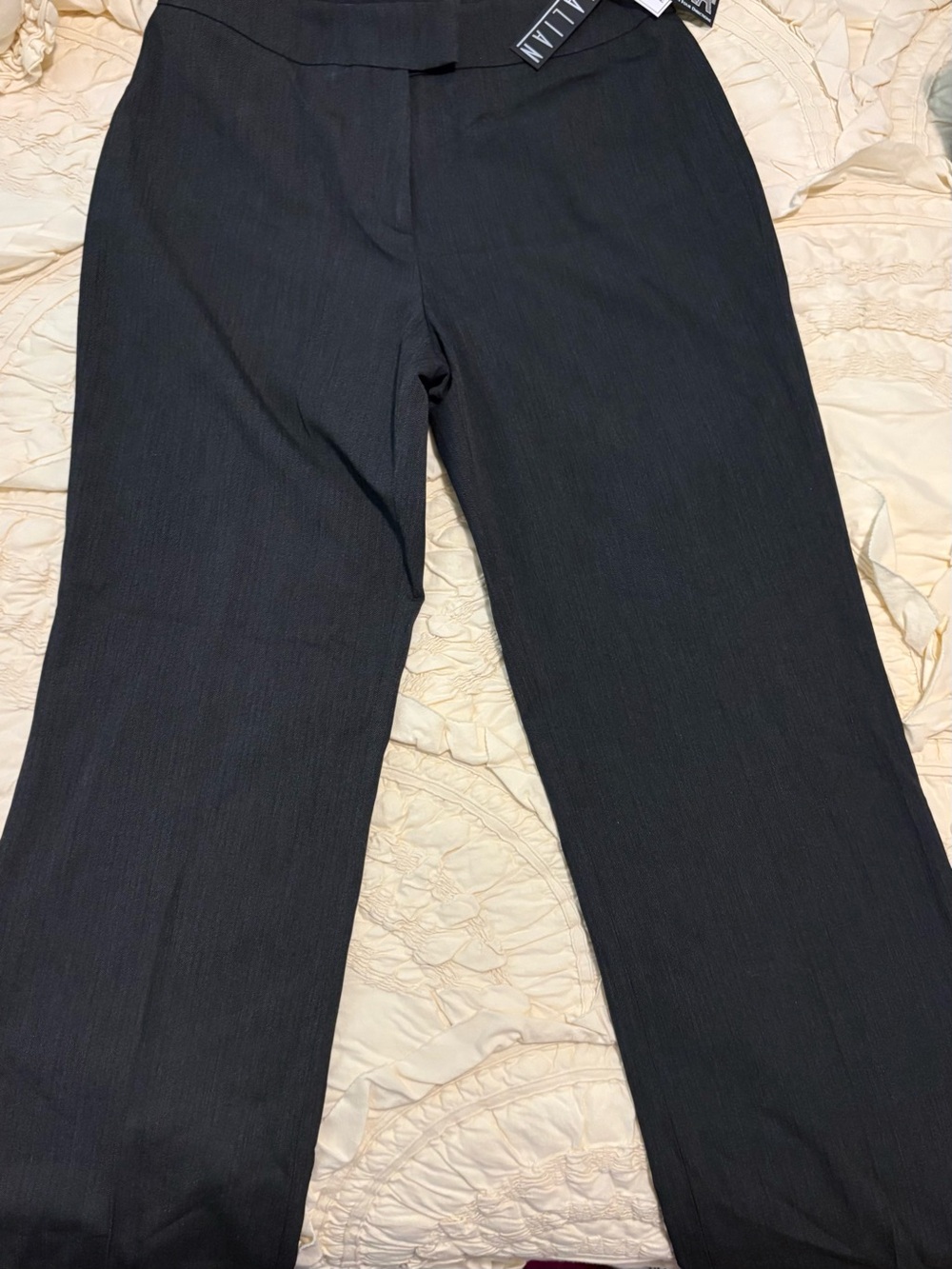 Thalian Quadra Black/Grey Herringbone Dress Pants